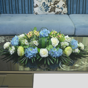 假花仿真花会议室办公桌花演讲台花酒店餐桌装饰花艺商务礼仪台花