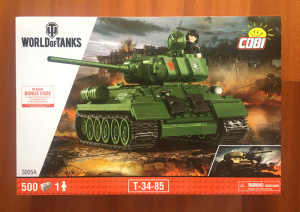 cobi 2542 2524 t34-85 苏联 坦克模型 军事儿童玩具积木