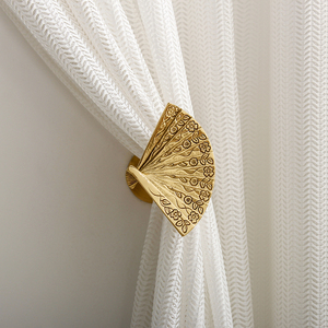欧式黄铜复古创意窗帘钩卧室客厅门厅简约装饰壁挂墙钩美式轻奢
