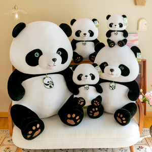 可爱小熊猫毛绒玩具仿真熊猫贝贝公仔四川旅游纪念品玩偶布娃娃
