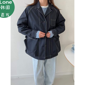 韩国代购工装风衣外套
