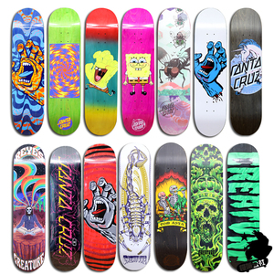 santa cruz 进口鬼手板面 creature滑板 正品高弹性枫木 赠送砂纸