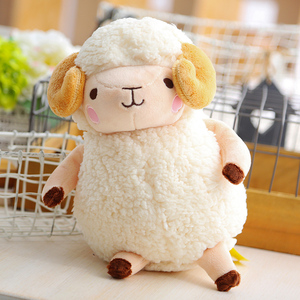 小绵羊可爱小羊公仔玩偶羊羊毛绒玩具小白羊大号娃娃布羊超萌
