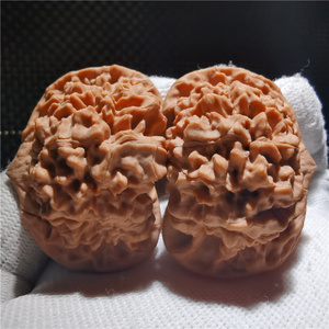 48矮桩麒麟纹大官帽1071山地野生文玩核桃不打药水龙纹狮子头精品