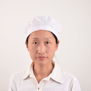 工作帽纺织帽食品帽 涤良白卫生帽 纺织厂头部防护帽 女工帽定做