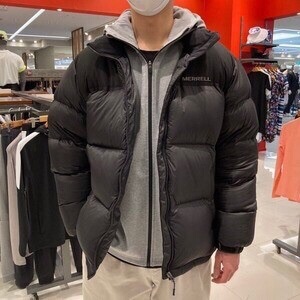 韩国代购merrell正品代购男女通用短款鹅绒羽绒服5219jd404 jd405