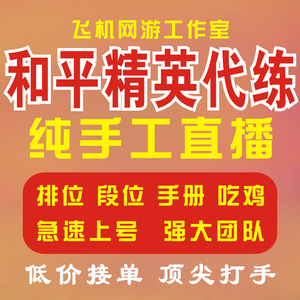 和平精英代练代打上分陪玩练吃鸡排位段带赛季小手册kda刺激战场