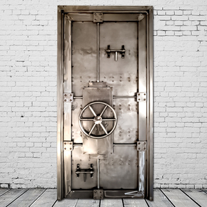 复古工业风金库大门装饰品酒吧餐厅密室逃脱门创意个性金属铁艺门