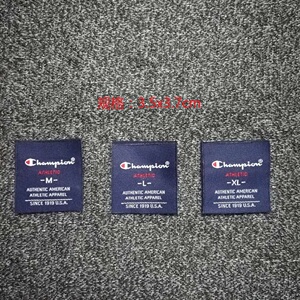 champion 冠军蓝色领标主麦标签商标吊牌包装袋服装辅料