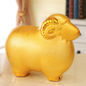 包邮大号招财生肖金羊储蓄罐羊存钱罐蓄钱罐羊年生日摆件创意礼物