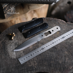 【晌午刀坯】雷胖子刀坯碳钢/不锈钢户外露营bc直刀生存刀diy套装