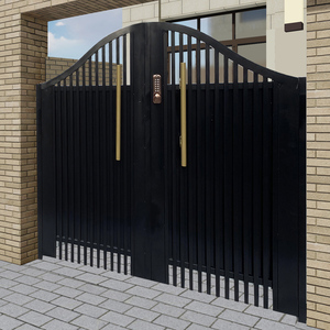 铁艺大门别墅庭院简易大门进户门百叶款栏栅门乡村单双开门入户门