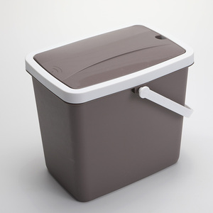 塑料茶渣桶 回弹茶道茶盘桶过滤茶桶 茶叶垃圾桶多功能茶具配件