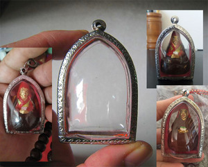 （大型-A）大乐莲师/红喇嘛  专用的嘎乌外壳（不含佛像）