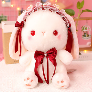 洛丽塔兔子玩偶毛绒玩具女孩布娃娃公仔可爱少女心睡觉抱布偶礼物