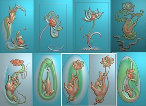 观音精雕浮雕图