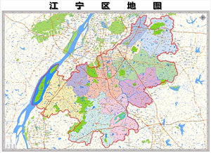 南京江宁区地图高清版图片