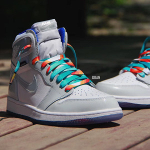 适配aj12345zoom racer blue白蓝小dior迪奥篮球鞋夏威夷系列鞋带