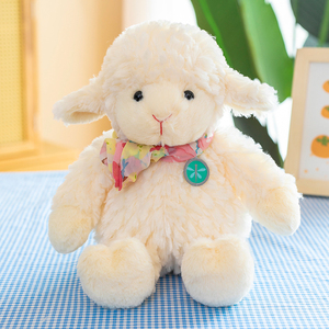 毛绒玩具绵羊小羊公仔布娃娃生肖羊玩偶生日礼物山羊礼品抱枕摆件