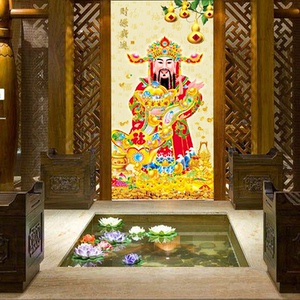 财神爷背景墙