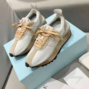 lanvin浪凡阿甘新款厚底老爹运动鞋德训男女鞋学生休闲鞋带小白鞋