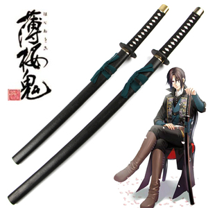 cosplay动漫武器 薄樱鬼 新撰组冲田总司佩刀 土方岁三武器全木制