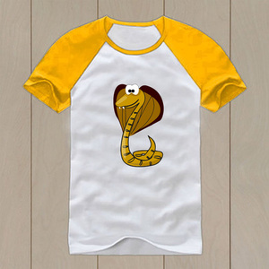 眼镜蛇卡通t恤1儿童2周半3纯棉4班服5宝宝6衣服7男童8童装9岁女孩