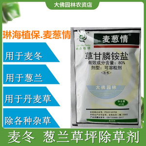 琳海麦葱情麦草霸葱麦净麦冬葱兰草坪除禾本科阔叶杂草香附子莎草