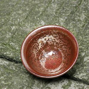 陈为椿火龙天目盏 窑变主人杯茶盏 油滴灯盏 陶瓷品茗束口杯建盏