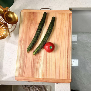 香椿木菜板实木切菜板长方形木菜板和面板案板砧板防霉家用原木