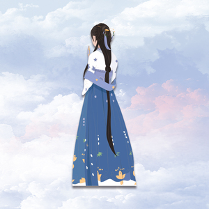 中国风热转印古典美女印花背影图案t恤卫衣贴纸烫画可熨烫服装贴