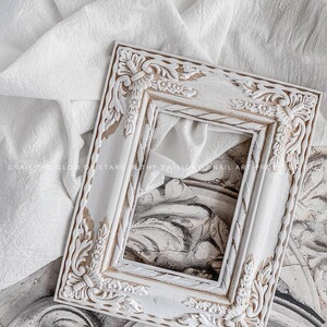 复古巴洛克仿石膏感相框美甲饰品样板拍摄展示框拍照道具小红书