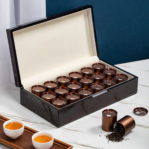高档烤漆木盒礼盒小罐茶礼盒装肉桂岩茶大红袍茶叶通用包装盒