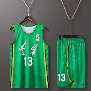 新款cba辽宁队队服男篮绿色城市版球衣郭艾伦定制团购篮球服套装