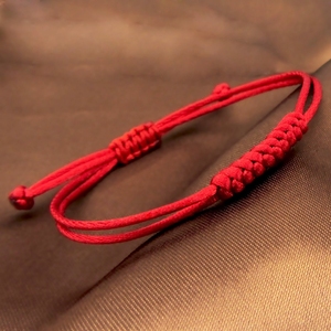 手工编织古法红绳手链鼠年本命年红手绳红色转运宝宝男女情侣闺蜜