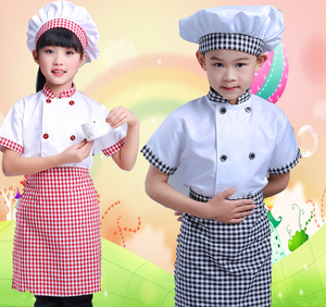 儿童小厨师表演服幼儿园厨师职业工作服小朋友儿童厨师演出服