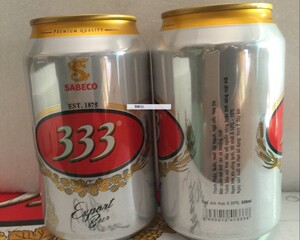 越南333啤酒5.3度.一件24灌.一罐330毫升【包邮