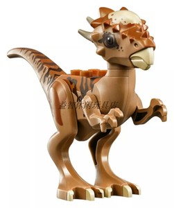 棕色肿头龙75927乐高lego小颗粒侏罗纪世界拼插全新塑封冥河龙