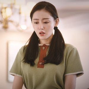 我的漂亮朋友刘文静张天爱同款衣服针织短袖高腰半身裙女明星定制