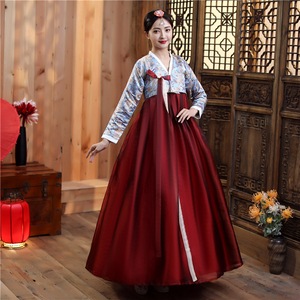 朝鲜服韩服朝鲜族韩式传统服装演出服舞蹈服古装礼服宫廷摄影女新