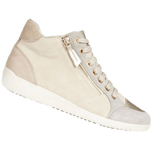 geox健乐士女鞋2021春夏新运动休闲鞋透气鞋日系高帮鞋大码d6468c