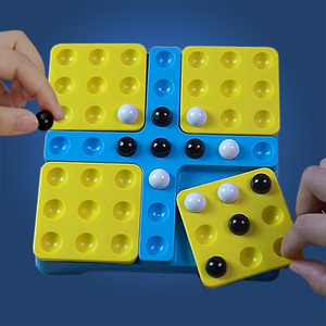 旋转五连棋空间逻辑思维训练6儿童益智玩具8一12岁亲子互动桌游戏