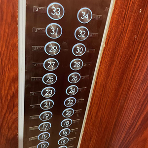 电梯按钮盲文贴片不锈钢新国标25*11矩形24.3方形外呼内选带3M胶