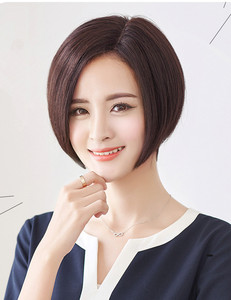 波波头短发偏分