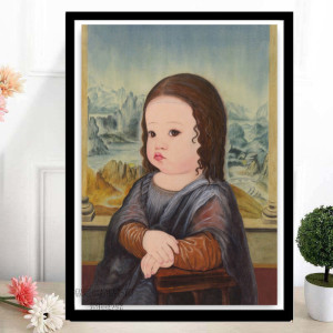 蒙娜丽莎贴钻画