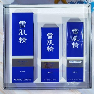 日本高丝sekkisei雪肌精套装礼盒化妆水乳液洗颜霜春节礼盒礼包袋