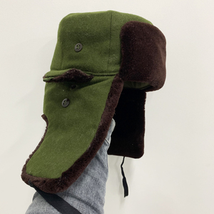 3534厂正品呢子栽绒帽收藏复古潮男冬季防寒保暖雷锋帽中老年帽