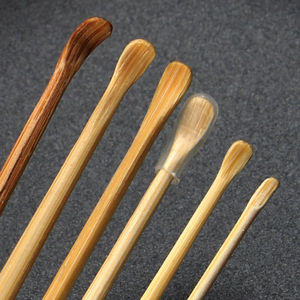 专业木耳勺采耳优质技师工具精细煤竹防滑头木柄掏耳朵挖耳屎竹勺