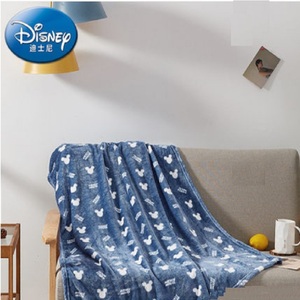 迪士尼DISNEY 蓝色梦想米奇雪绒毯 儿童盖毯办公室空调云毯披肩毯