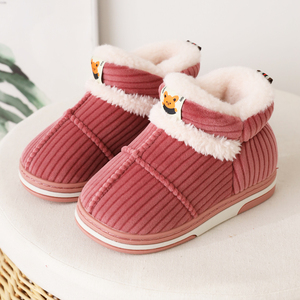 儿童棉拖鞋冬天室内外穿加厚保暖男童小孩棉鞋女款亲子鞋毛毛托鞋